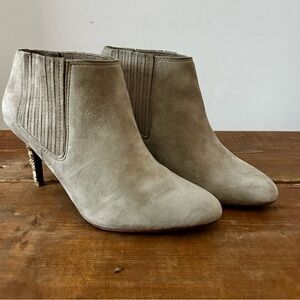 Coach Women's Dovelyn Suede Ankle Boots Gray Size 6